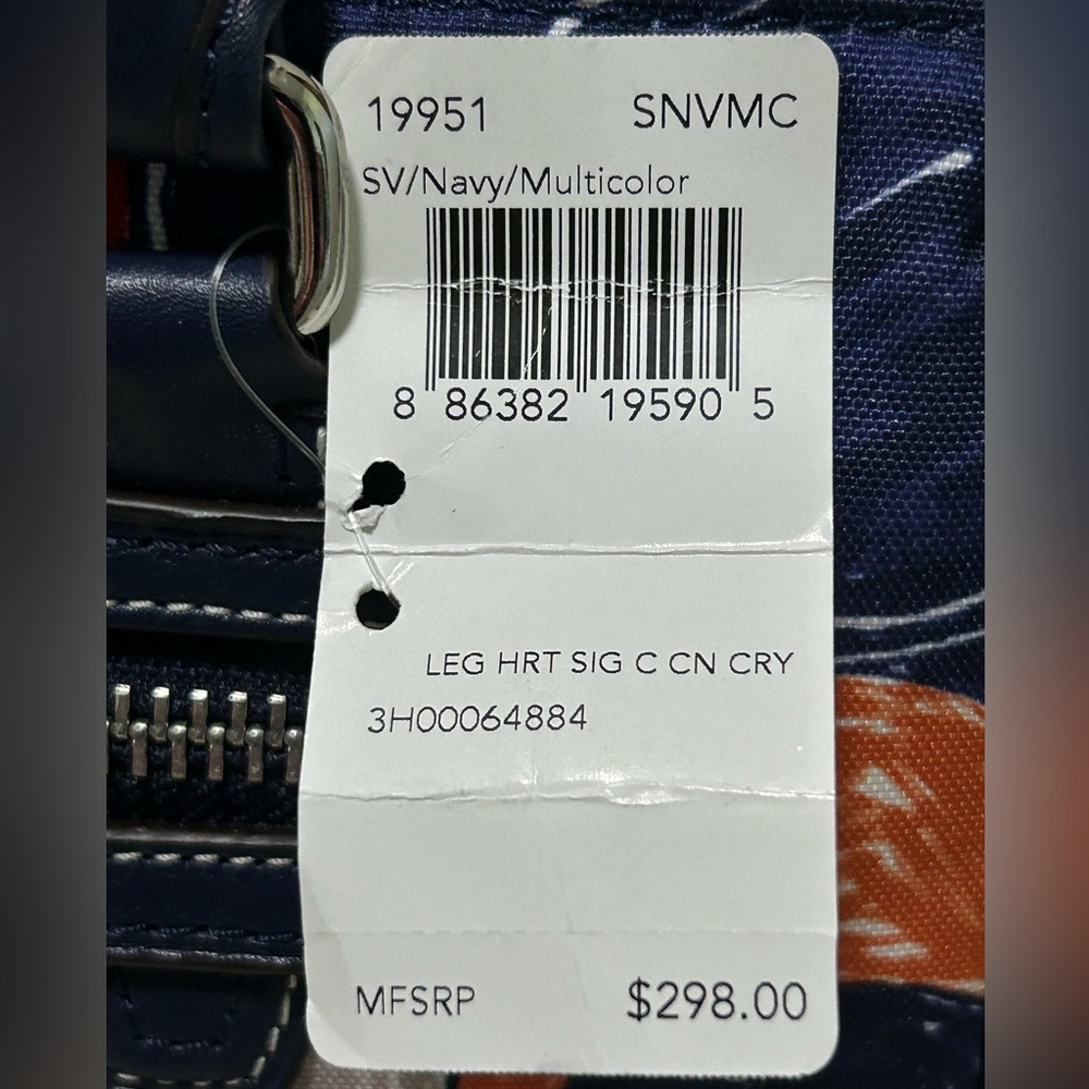 COACH Candace Legacy Heritage Scribble C & Leather Carryall w/Matching Wallet - Picture 14 of 17